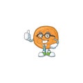 Molasses cookies successful Businessman cartoon design with glasses and tie