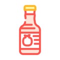 molasses pomegranate color icon vector illustration