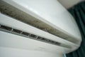 Mold in air conditioner, untimely cleaning late maintenance in humid climate.