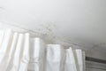 gray mold on the ceiling and walls, dampness in the house Royalty Free Stock Photo