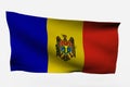 Moldavia 3d flag