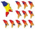 Moldavia provinces maps