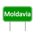 Moldavia road sign.