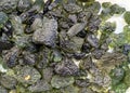 moldavite mineral collection Royalty Free Stock Photo