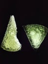 moldavite minerals isolated