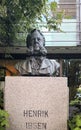 The sculpture bust Henrik Ibsen