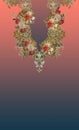 Jewellery embroidery flowers baroque gold Royalty Free Stock Photo