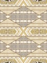 Geometric embroidery gold white luxury