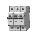 Molded case circuit breaker. Multi-pole. Modular