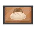 Molded Dough Rested in Bread Maker Vector Illustration Royalty Free Stock Photo