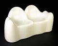 Molded White Plexi-glass Modern Loveseat Royalty Free Stock Photo