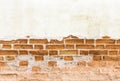 Molder brick wall background Royalty Free Stock Photo