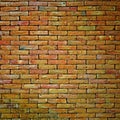 Molder brick wall