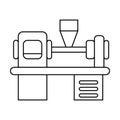 molding machine icon Royalty Free Stock Photo