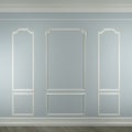 Molding on white wall
