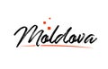 Moldova country typography word text for logo icon design