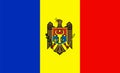 Moldova Flag Design Vector Royalty Free Stock Photo