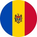 Moldova Flag Europe illustration vector eps