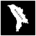 Moldova map design Royalty Free Stock Photo