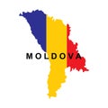 Moldova map design Royalty Free Stock Photo