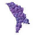 Moldova map. Royalty Free Stock Photo