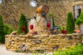 MOLDOVA, MILESTII MICI 2018 - may 2018: wine fountain outside the winery on AUGUST 3, 2012 in Milestii Mici, Moldavia