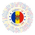 Moldova national day badge.