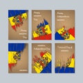 Moldavsko vlastenecký karty 