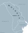 Moldova political map