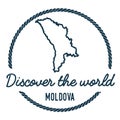 Moldova, Republic of Map Outline.