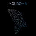 Moldova, Republic of network map.