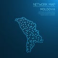 Moldova, Republic of network map.