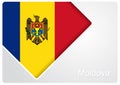Moldovan flag design background. Vector illustration.