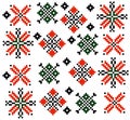 Moldovan Romanian ethnic ornament pattern set collection Vector Royalty Free Stock Photo