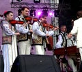 Moldovan violinists in national costumes Royalty Free Stock Photo