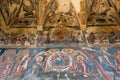 MOLDOVITA, MOLDOVIA/ROMANIA - SEPTEMBER 18 : Frescos on the exterior of the Monastery in Moldovita in Moldovia Romania on