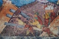 Moldovita, Siege of Constantinople fresco, particu