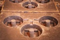 Molds for pouring metal for manufacture of parts. High temperatu