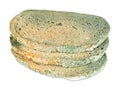 Moldy bread slices