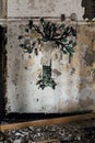 Moldy Mural of Tree - Abandoned Hospital