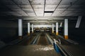 Moldy, Musty and Derelict Bowling Alley - Veterans Affairs Medical Center - Pittsburgh, Pennsylvania Royalty Free Stock Photo