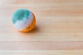 Moldy rotten orange fruit. Royalty Free Stock Photo