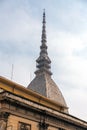 The Mole Antonelliana, a major landmark building in Turin, Italy