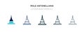 Mole antonelliana in turin icon in different style vector illustration. two colored and black mole antonelliana in turin vector