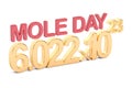 Mole Day concept