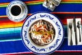 Mole Mexicano, Poblano mole ingredients, mexican spicy food traditional in Mexico