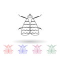 Mole multi color icon. Simple thin line, outline vector of insect icons for ui and ux, website or mobile application Royalty Free Stock Photo