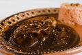 Mole Poblano with Chicken is Mexican Food in Puebla Mexico Royalty Free Stock Photo