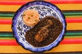 Mole Poblano with Chicken and rice is Mexican Food in Puebla Mexico Royalty Free Stock Photo