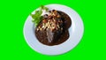 Isolated mexican mole poblano